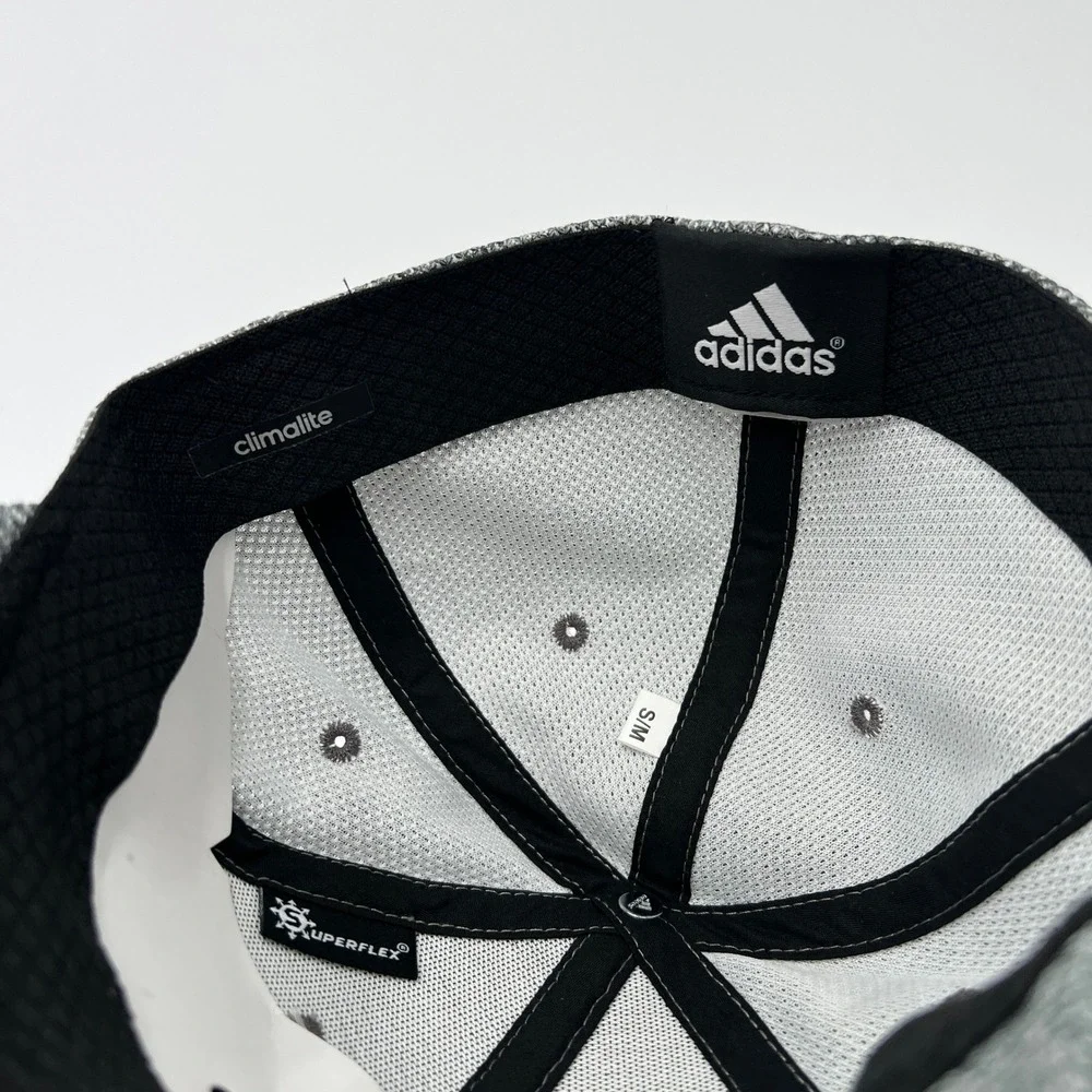 Adidas NC State Wolfpack Climalite Baseball‎ Cap Size S M Gray Red Embroidered